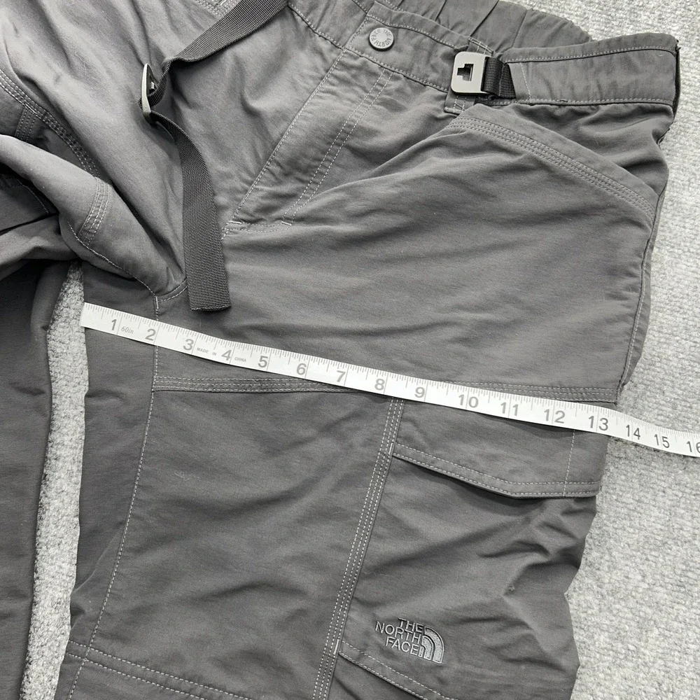 The North Face Pants Mens Large Gray Cargo Convertible Hiking Zip Off Nylon